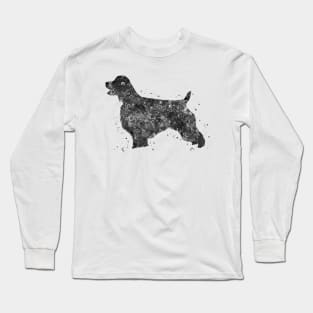 English springer spaniel dog black and white Long Sleeve T-Shirt